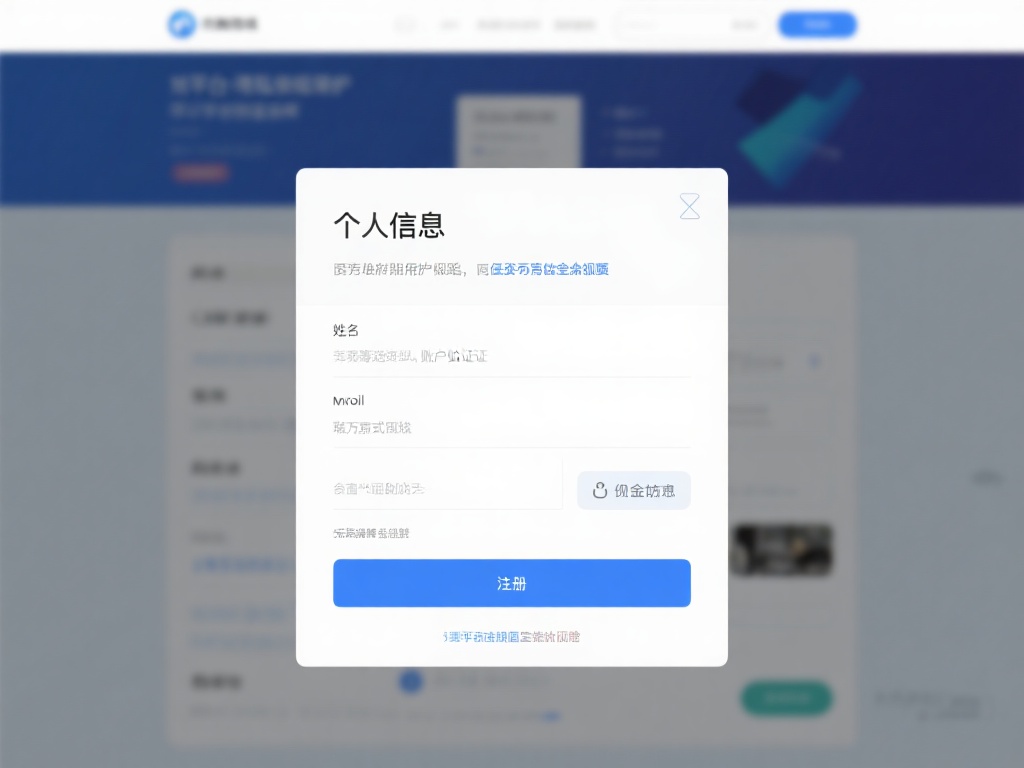 2.&nbsp;填写个人信息
在注册页面，你需要输入包括姓